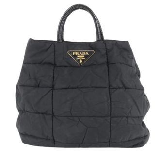 Prada Pre-owned Tote Bags, female, Black, Size: ONE SIZE Pre-owned Vintage Nylon Tote Bag