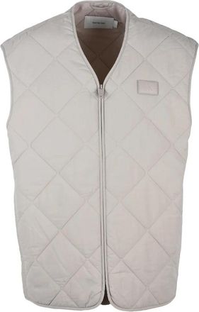 Calvin Klein Jeans Beige Polyamide Men Zip Vest