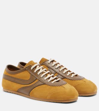 Dries Van Noten Zapatillas de ante con piel