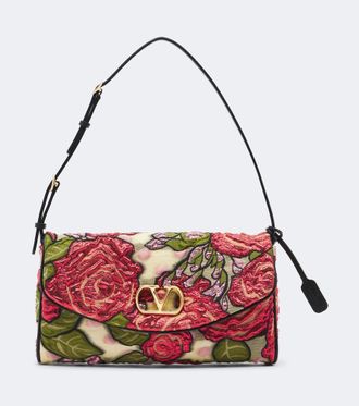 Valentino Garavani Borsa a spalla DeVain Small in jacquard