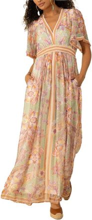 Hale Bob Hale Bob Jaliyah Silk-Blend Maxi Dress