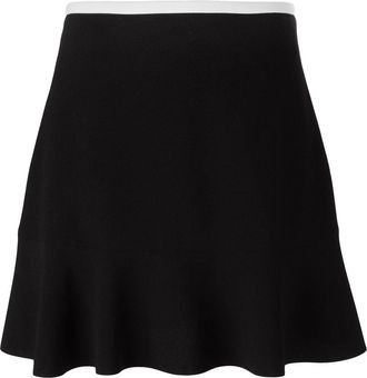 See By Chlo&eacute; ruffled hem skirt - Nero