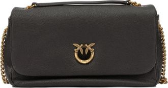 Pinko Love Bag Click Soft Horizontal - Dames - Schoudertassen - Bruin - ONE Size - Katoen - Tassen