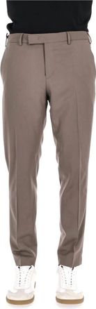 Pantaloni Torino Duifgrijze wollen broek - Heren - Nette broeken - Grijs - 2XL - Wol - Broeken