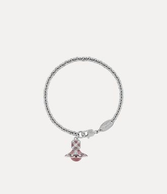 Vivienne Westwood Capucine Bracelet Platinum-white-crystal-light-rose-enamel Platinum-white-crystal-light-rose-enamel Women