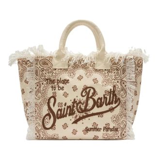 MC2 Saint Barth Tote Bags, female, Beige, Size: ONE SIZE Vanity Shoulder Bag