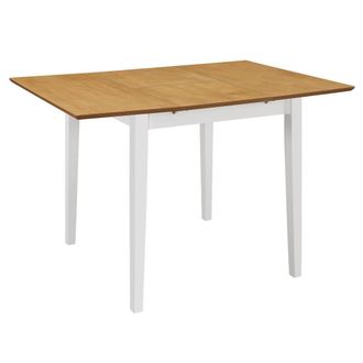 Berkfield Home Extendable Dining Table White (80-120)x80x74 cm MDF