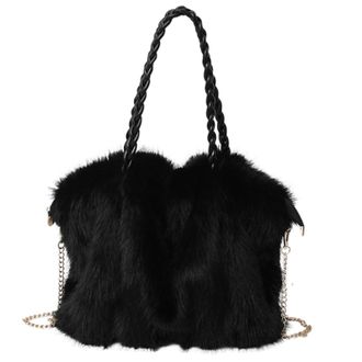 Generic Womens Winter Bags, Large Soft Adjustable Outdoor Bag with Removable Strap - Womens Fleece Bag - For Hiking Work Walking Shopping Daily Use Commuting 