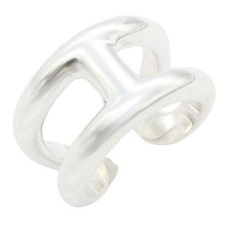 Herm&egrave;s Silver Silver 925 Band Ring (Pre-Owned)