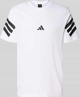 adidas Regular Fit T-Shirt aus reiner Baumwolle in Weiss, Gr&ouml;&szlig;e XXL