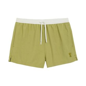 Ami Beachwear, male, Green, Size: XL De Coeur Swimshorts