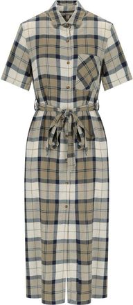 Barbour ABITO MIDI FERN TARTAN BLU BARBOUR