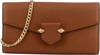 Pourchet Pochette S&egrave;vres - Dames - Clutches - Bruin - ONE Size - Leer - Tassen