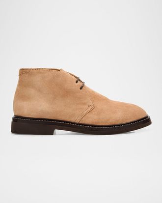 Brunello Cucinelli Men & apos;s Suede Chukka Boots