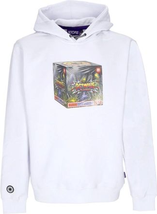 Octopus Witte Blaster Hoodie Sweatshirt met lange mouwen - Heren - Hoodies - Wit - XS - Katoen - Hoodies & sweatvesten