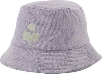 Isabel Marant Lila Katoenen Canvas Hoed - Dames - Hoeden - Paars - 56 CM - Katoen - Accessoires