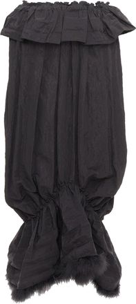 Simone Rocha Black Cloque Taffeta Skirt