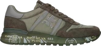 Premiata Lander 8409 - Heren - Sneakers - Groen - 44 EU - Leer - Schoenen