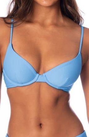 Maaji Stone Blue Dainty Reversible Underwire Bikini Top at Nordstrom Rack, Size X-Large