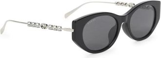 Gucci Sunglasses, unisex, Black, Size: ONE SIZE Specialized Fit Cat-eye Sunglasses