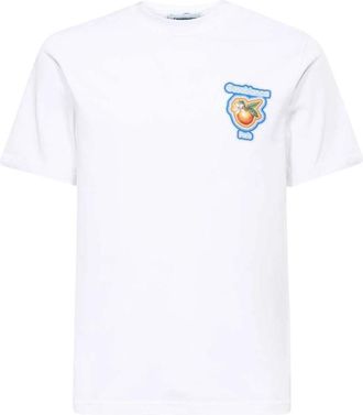 Casablanca T-shirt met print op de rug - Heren - T-shirts - Wit - 2XL - Katoen - Tops