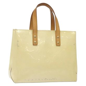 Louis Vuitton Reade Monogram Vernis Beige Patent_Leather Bag (Pre-Owned)