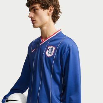 Nike Chelsea FC Energy Third Nike Mens Dri-FIT Soccer Long-Sleeve Jersey in Blue | IO3558-496