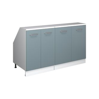 Vicco Conjunto De Armarios Para Techo Inclinado Rion, Gris Azulado, 140 Cm Lote De 2 Carcasas De Armario 60 Cm De Profundidad, Vicco