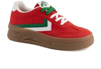 Andrea Womens Casual Sneaker In Red