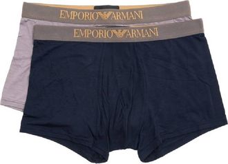 Emporio Armani Two-Pack Viscose Boxer Briefs, Size Small