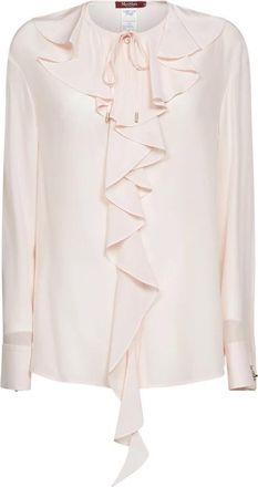 Max Mara Mstepica Shirt - Dames - Blouses - Roze - L - Overhemden