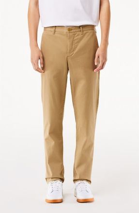 Lacoste Slim Fit Stretch Cotton Chinos in Cb8 Lion at Nordstrom, Size 40 X 32