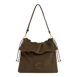 Coccinelle Borsa a spalla con coulisse - - Bags - Donna - Verde - ONE SIZE