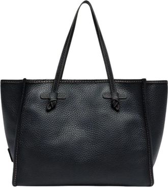 Gianni Chiarini Marcella Tote Bag - Dames - Shoppers - Blauw - ONE Size - Leer - Tassen