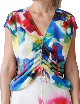 Go Silk Get Drawn Up Top In Primary Colors