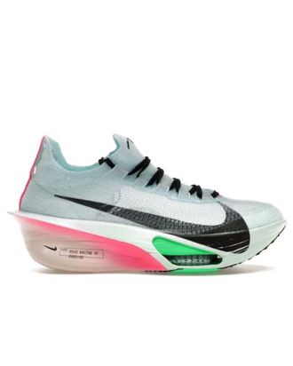 Nike Mens Alphafly 3 Running Shoes In Glacierblue/black/mintfoam/greenshock