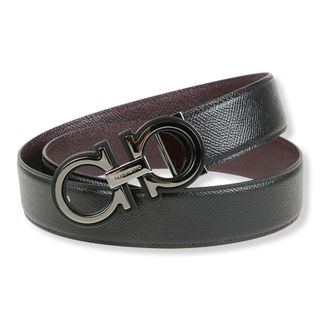 Ferragamo Belts, male, Black, Size: 115 CM Reversible Gancini Belt