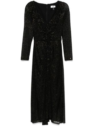 Nissa Tulen mini-jurk - Zwart