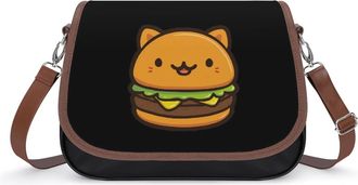 Generic Cat Burger Fashion Womens Crossbody Bags Novelty Handbag Shoulder Bag Purse