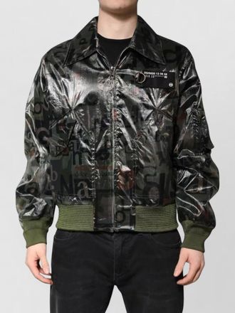 Dolce & Gabbana logo print bomber jacket