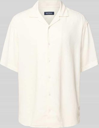 Mc Neal Loose Fit Freizeithemd aus Leinen-Viskose-Mix in Offwhite, Größe XXL