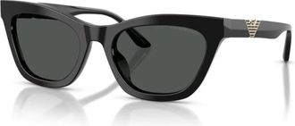 Emporio Armani Ea 4259U 501787 Zonnebril - Dames - Zonnebrillen - Zwart - 55 MM - Accessoires