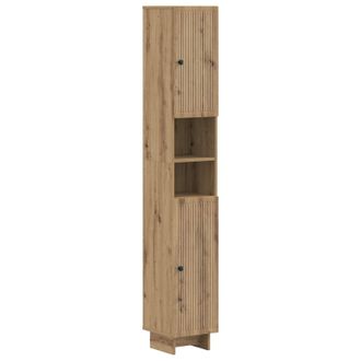 vidaXL Armario De Ba&ntilde;o Con Estante Abierto Ede Roble Artisan Vidaxl