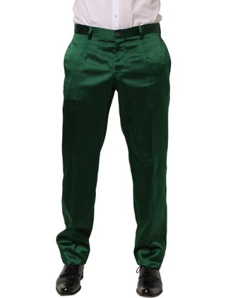 Dolce & Gabbana Tapered-Leg Dress Trousers - Green