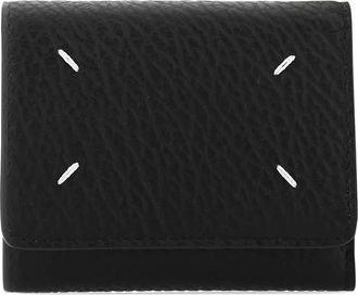 Maison Margiela Four Stitches Pebbled Leather Wallet