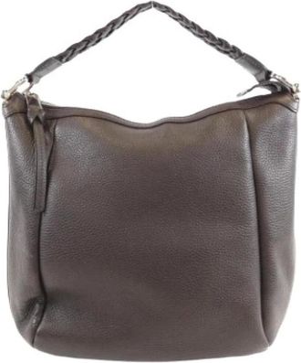 Gucci Pre-owned Shoulder Bags, female, Brown, Size: ONE SIZE Pre-owned Leather gucci-bags