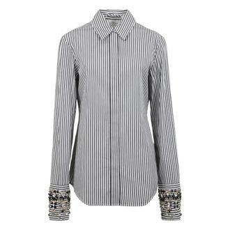 Sportmax Overhemden, Dames, Veelkleurig, M, Katoen, Camicia