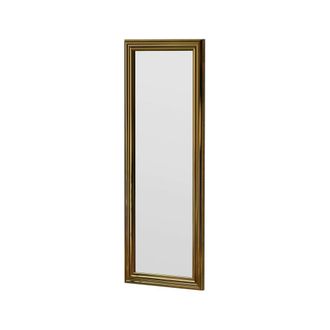 Dmora Dmora - Espejito Adrastea, Espejo, Objeto De Decoraci&oacute;n De Pared, Decoraci&oacute;n De Espejo, 40x3h105 Cm, Oro, Con Embalaje Reforzado