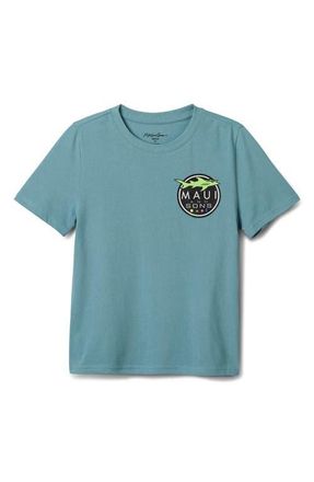 Maui and Sons Shark Logo Graphic T-Shirt in Steel Blue at Nordstrom, Size X-Large