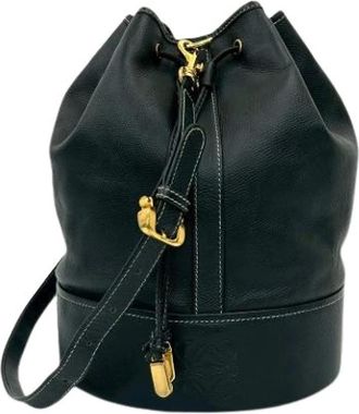 Loewe Pre-owned Bucket Bags, female, Blue, Size: ONE SIZE Pre-owned Bucket Bag